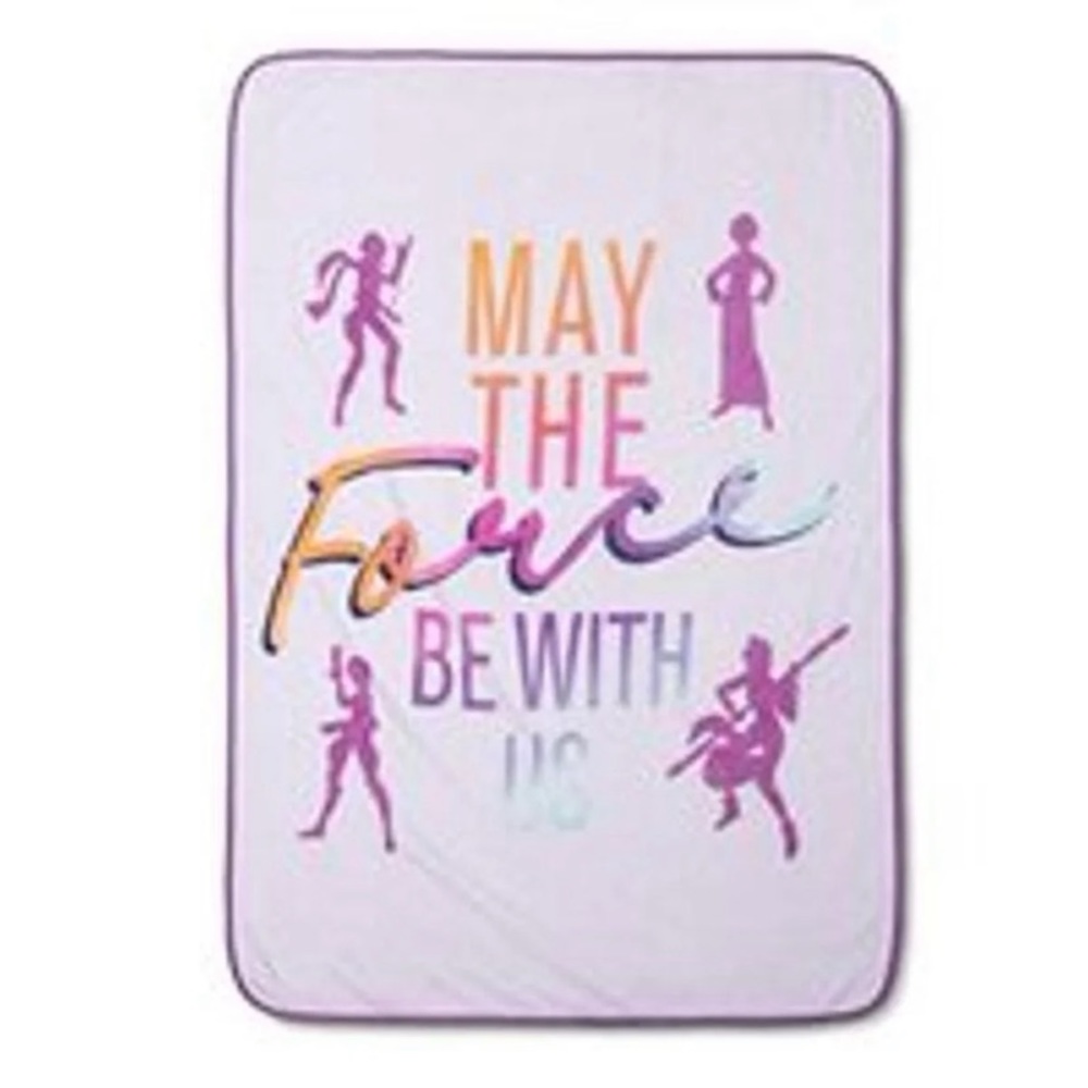 Star Wars Purple Plush Cozy Throw Blanket